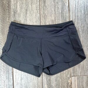 Lululemon Black Running‎ Shorts Athletic Activewear Womens